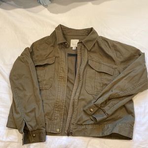 Sejour | Olive green casual jacket. 16W.